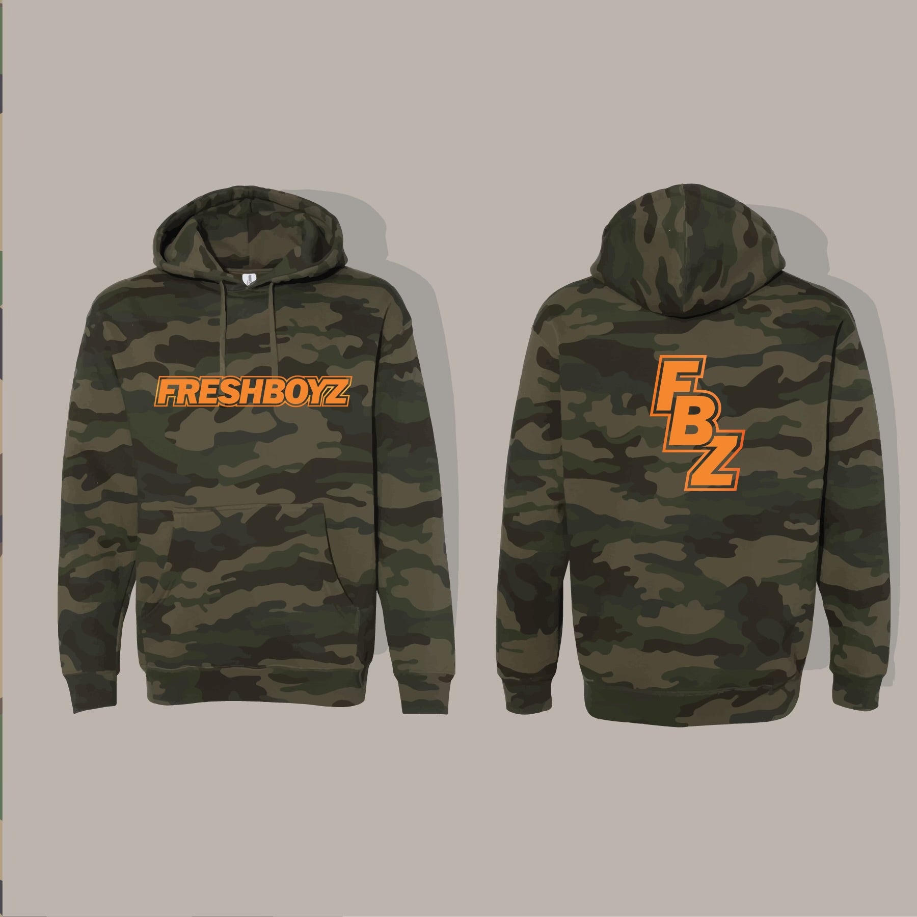 FBZ Hooded Sweatshirt (Camo) – ShopFreshBoyz