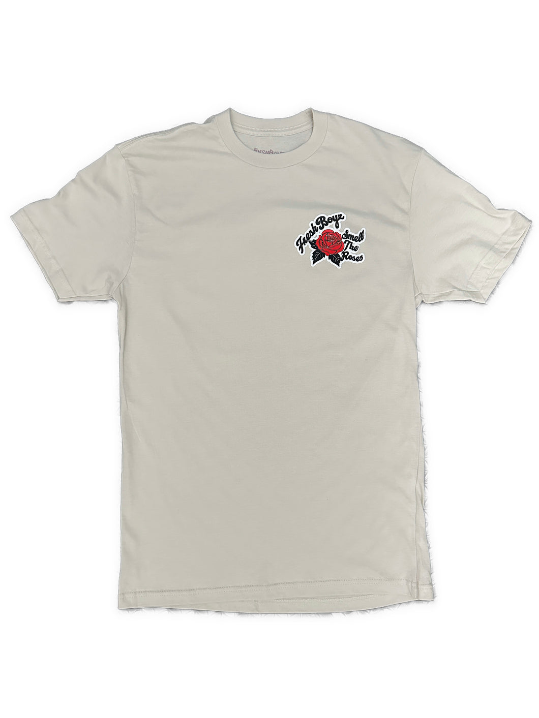 Smell The Roses t-shirt (tan)