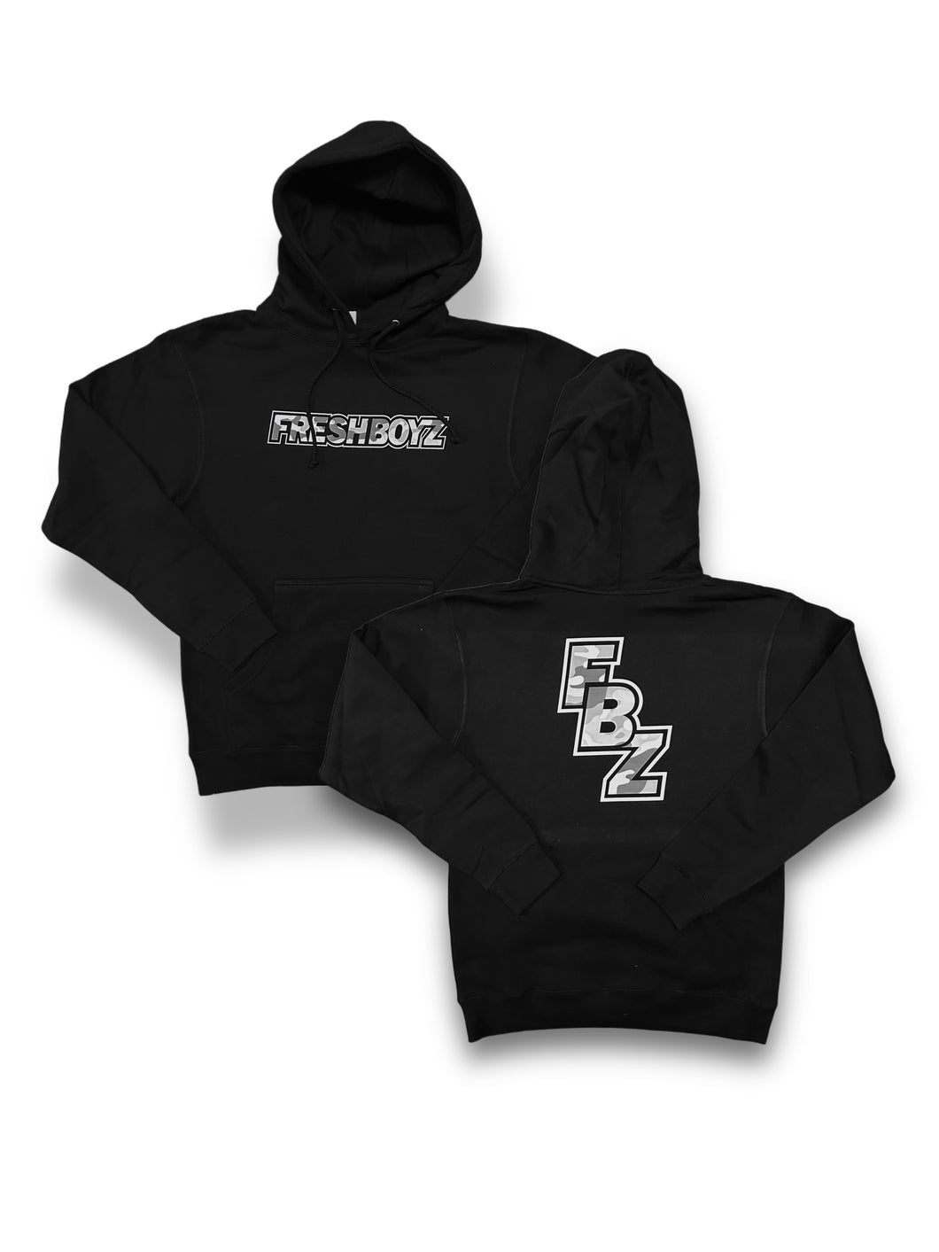 FBZ Hooded Sweatshirt (Black Camo)