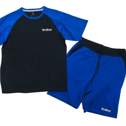 (Royal Blue/ Black) Short Set