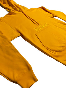 (Gold on Gold) Fleece Pullover Hooded Sweater