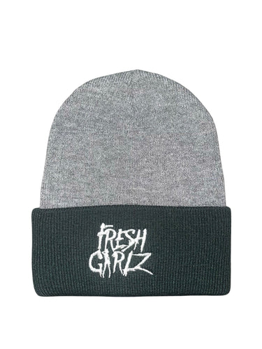 FreshGirlz Beanie (Black/Grey)